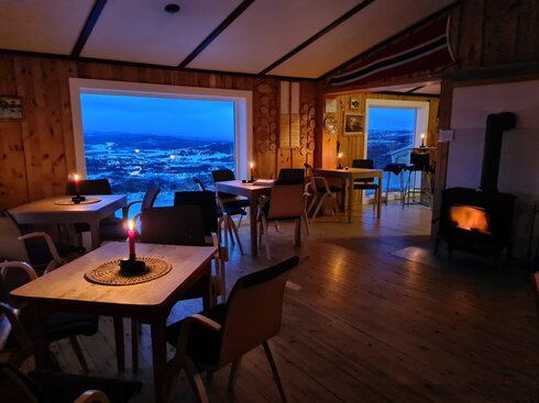 Høsenfjellhytta innvendig